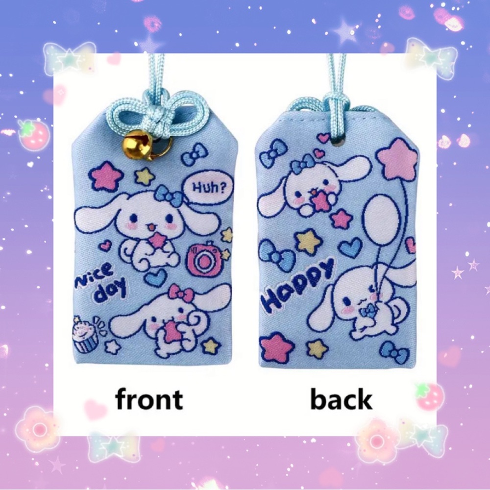 Cinnamoroll Omamori Good Luck Charm - For Bags, Purses, Backpacks & Keyrings